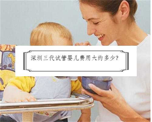 深圳三代试管婴儿费用大约多少？